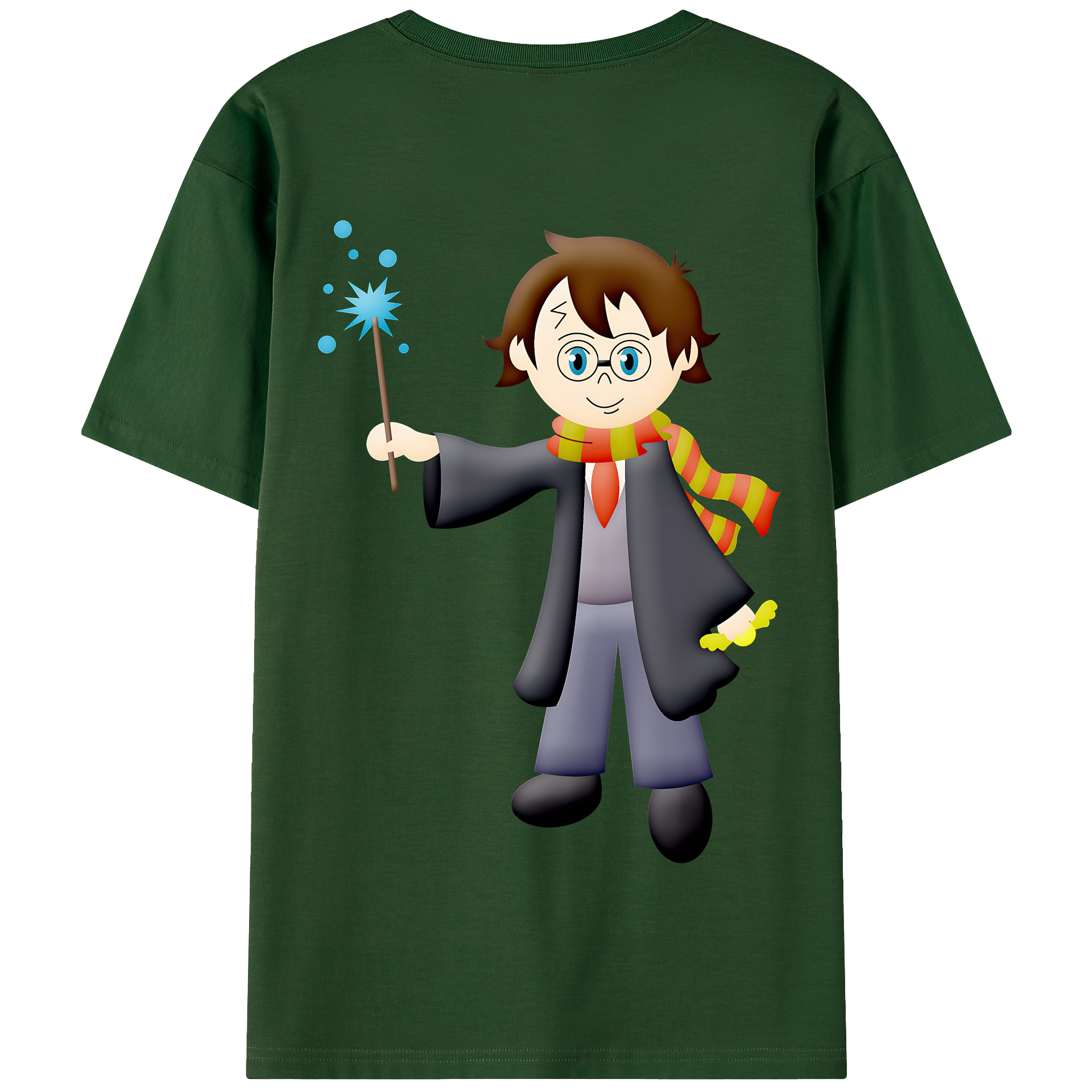 （画像用） Harry Potter ハリー・ポッターシリーズ 綿100％半袖Tシャツ（背面プリント）
